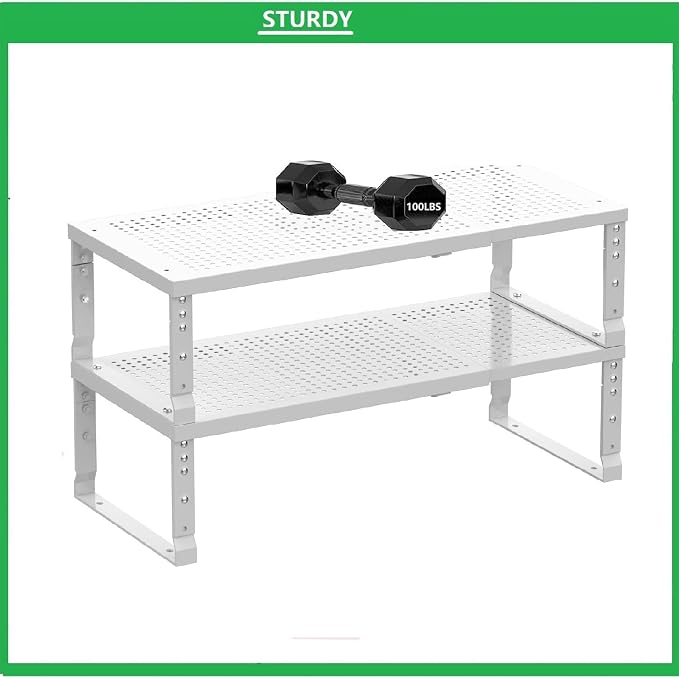 Metal Stackable Expandable Storage Shelf - Image 6