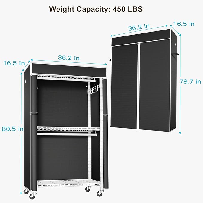 FUTASSI White Clothing Rack - Image 5