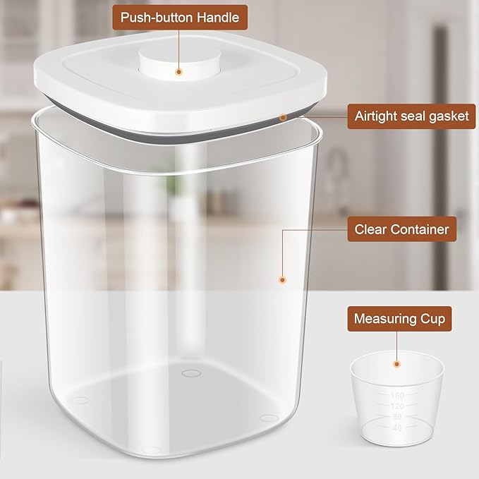 Airtight Rice Container 25 Lbs, Dry Food Holder - Image 5