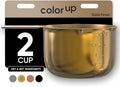 Color Up 2 Cup Measuring Cup, 480ml Gold Stainless Steel Metal Measuring Scoop by ColorUpCollection