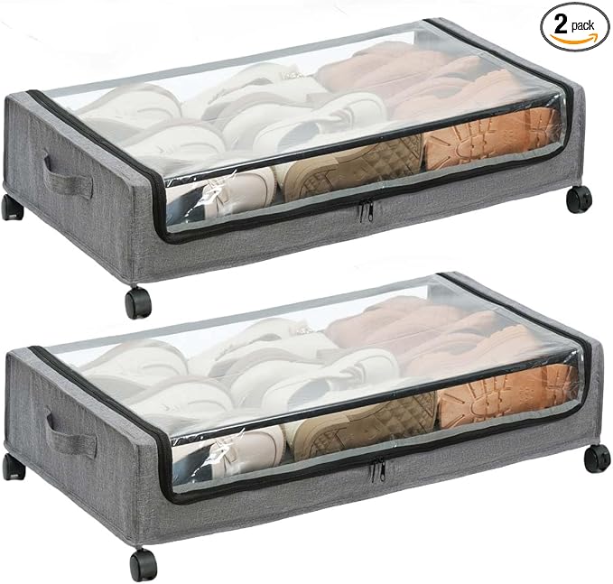 UnderBed Storage Containers, UnderBed Shoe Storage by FOUCSSOMEI