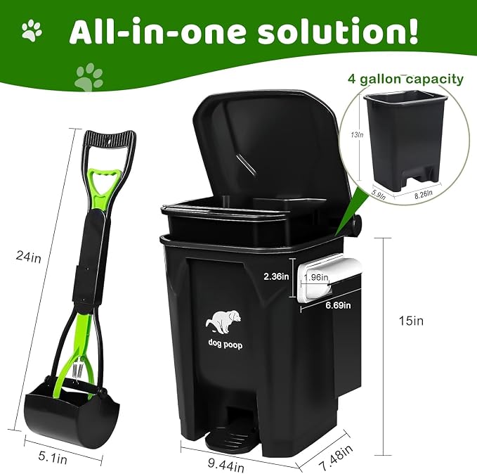 Dog Poop Trash Can Outside - Image 2