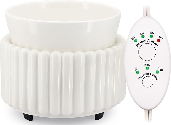 Ceramic Wax Melt Warmer with Timer Candle Warmer by VICTORIAAROMA