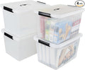 Zopnny 25 Quart Clear Storage Bin by Zopnny