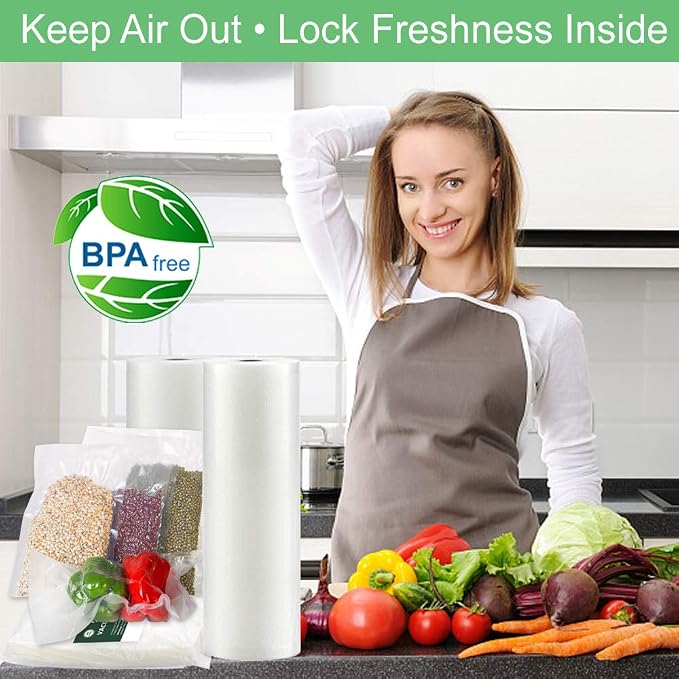 O2frepak Large Gallon 4mil 11.5" x 18.5" Thick Vacuum Sealer Bags - Image 4