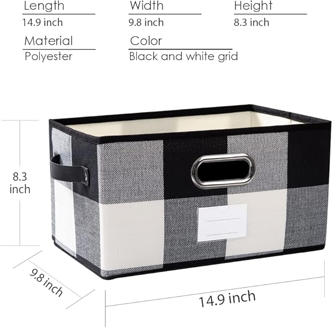 PRANDOM Large Collapsible Storage Baskets - Image 3