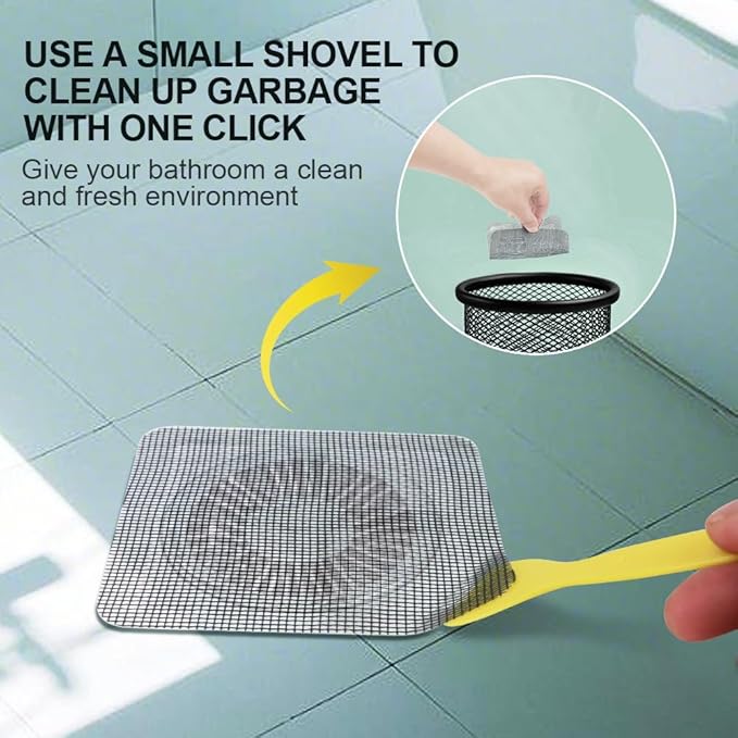 80PCS 4"x4" Disposable Hair Drain Stickers, Anti-Blocking Filter Screen - Image 5