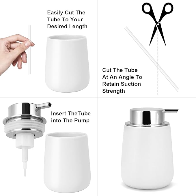 Foam Soap Dispenser Pump 2pcsHead Replacement Spare Plastic Pump Bathroom - Image 4