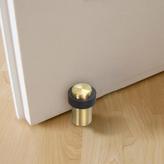 PATIKIL 2Set Round Door Stoppers, 80mm Stainless Steel Door Stop Doorstop Wedge - Image 6