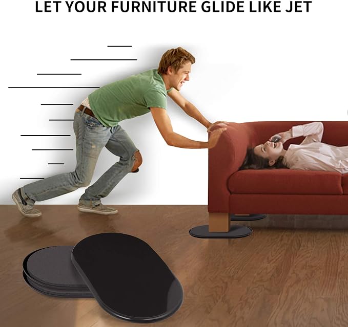 Ezprotekt 8 Pack Large Furniture Movers Sliders - Image 5
