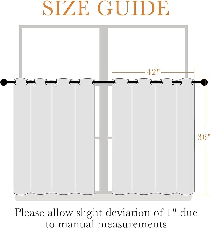 PONY DANCE Short Gray Blackout Curtains - Image 2
