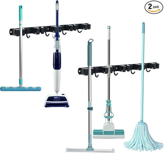 Broom and Mop Holder Wall Mount by Buxiffod