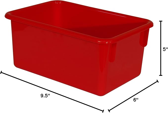 Wood Designs Cubby Storage Bin, Heavy Duty Plastic Containers - Image 7