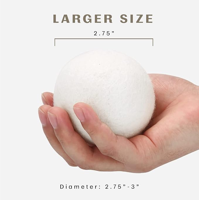 Pursonic Laundry Wool Dryer Balls – Reusable Dryer Balls Made from 100% Pure - Image 5