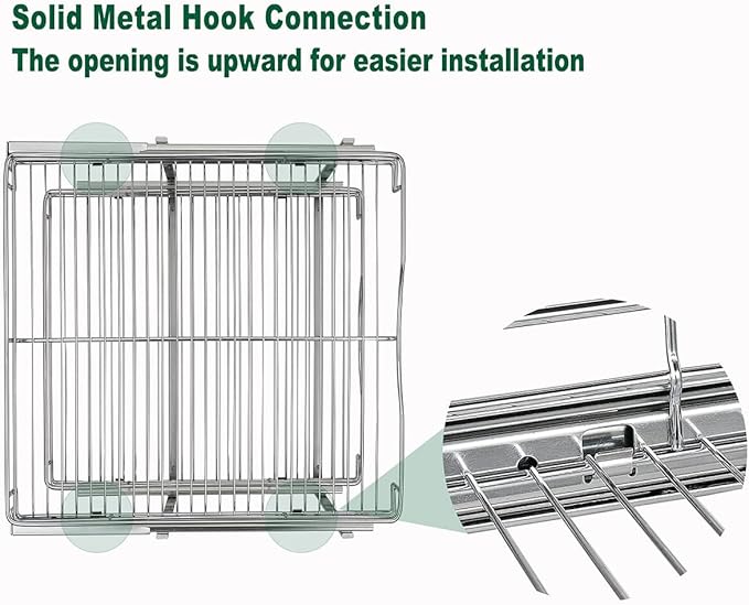 DINDON Pull Out Cabinet Organizer, Cabinet Pull Out Shelves, 2 Tier Pull Out - Image 4