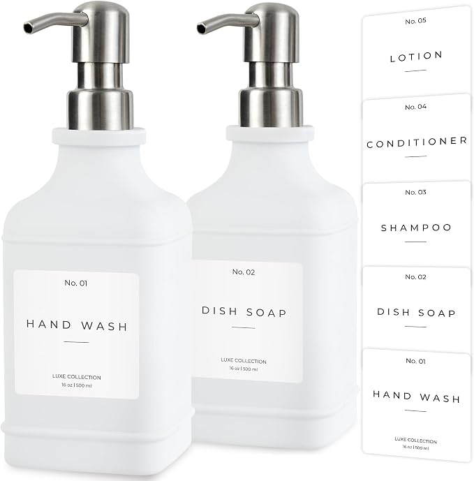 Emerson Essentials Soap Dispenser, Dish Soap Dispenser, Soap Dispenser Bathroom by Emerson+Essentials