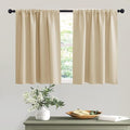 RYB HOME Thermal Insulated Curtains Blackout Small Window Drapes Light Block by RYBHOME