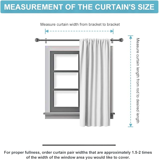 RYB HOME Window Curtains Room Darkening Energy Efficient Privacy Protect Drapes - Image 7
