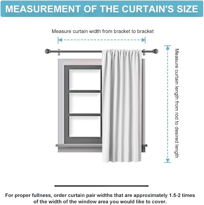 RYB HOME Blackout Curtains for Bedroom, Window Shades Thermal Insulating - Image 8