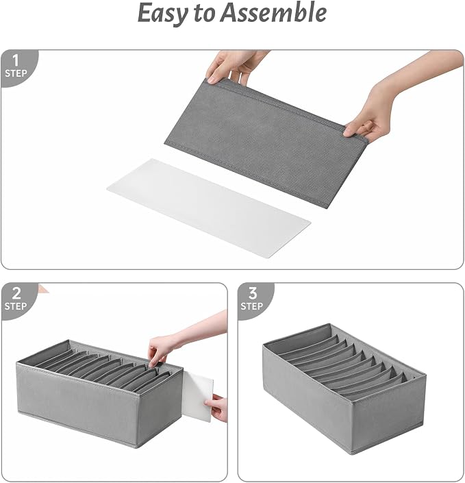 4 Packs T-shirt Drawer Organizers - Image 6