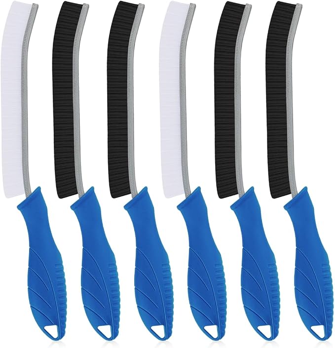 Hard Bristle Crevice Cleaning Brush-Thin Gap Scrub Brush, Small Cleaning Brush by TQRR
