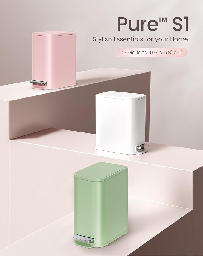 Cesun Small Bathroom Trash Can - Image 7