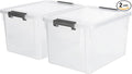 Citylife 32 QT Plastic Storage Bins by CitylifeHomeOrganization