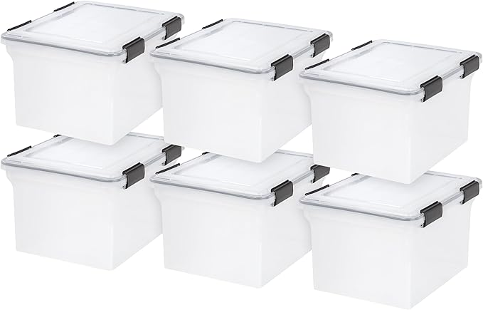 IRIS USA 32 Quart WEATHERPRO Plastic Storage Box by IRISUSA
