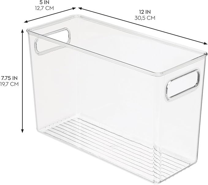 iDesign Tall Plastic Storage Bin - Image 3