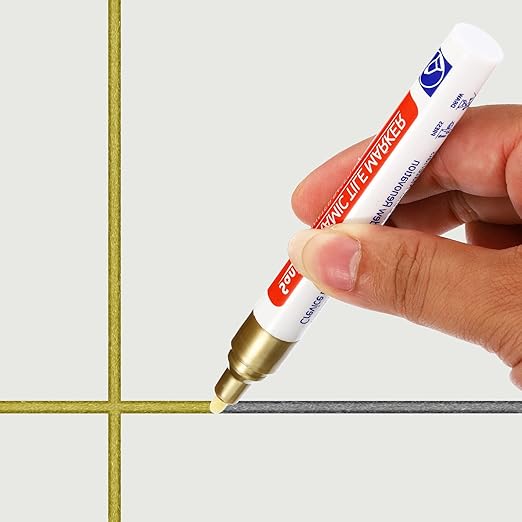 PATIKIL Grout Pen, 4 Pack Beige Tile Marker Waterproof Grout Sealer Pen Tile - Image 7