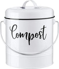 Compost Bin Kitchen, 1.3 Gallon Farmhouse Kitchen Compost Bin Countertop by DAYYET