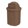 42 Gallon Circle 100% Recycled Plastic Heavy Duty Outdoor Commercial Trash Can by SturdyEssentials