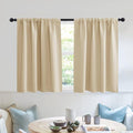 RYB HOME Blackout Curtains Tiers, Short Half Window Curtains by RYBHOME