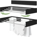 Wall Mounted Clothes Drying Rack, 5 Aluminum Rods, Collapsible, 32 inches by Unknown