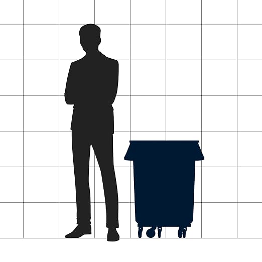 32 Gallon Yellow Round Commercial Trash Can - Image 2