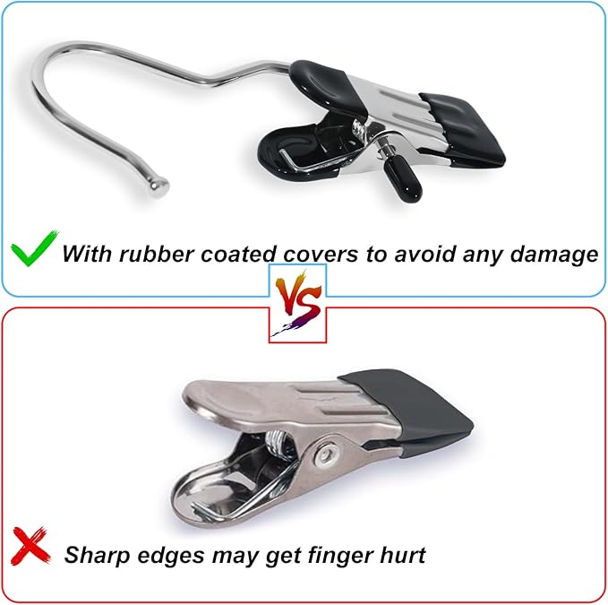 15/30/50Pcs Upgrade Double Head Clamp Dipped Clothespin - Image 4
