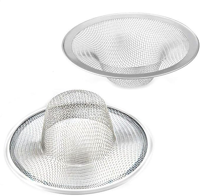 2 Pcs Heavy Duty Stainless Steel Slop Basket Filter Trap, 3.54" Top / 1.65" by BESSEEK