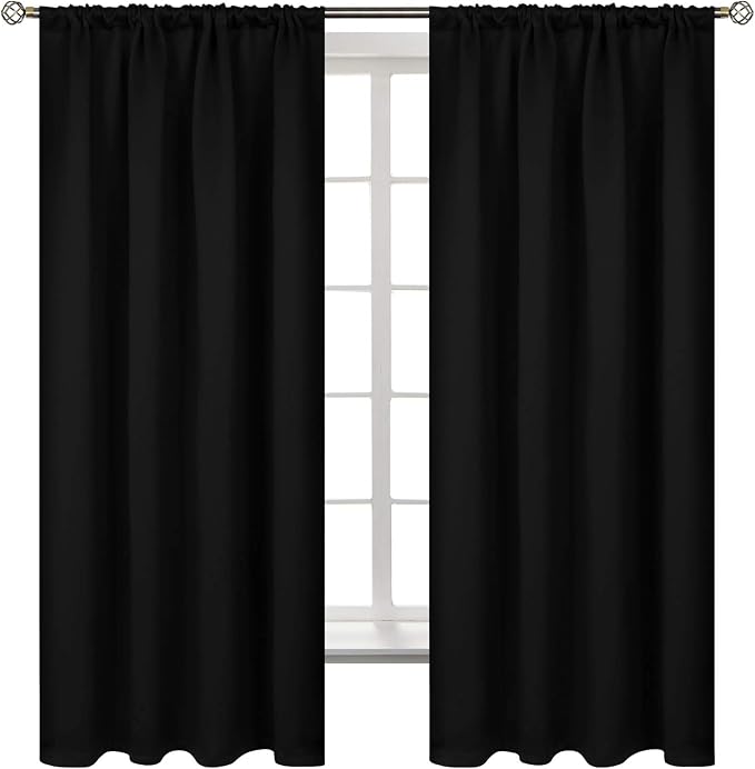 BGment Black Out Thermal Curtains 63 Inch Length by BGment