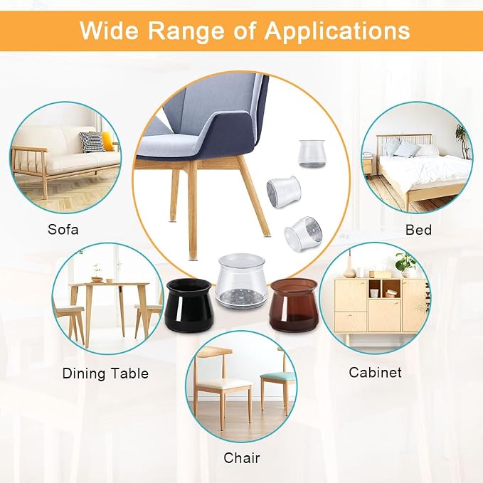 32 Pcs Silicone Chair Leg Floor Protectors - Image 5