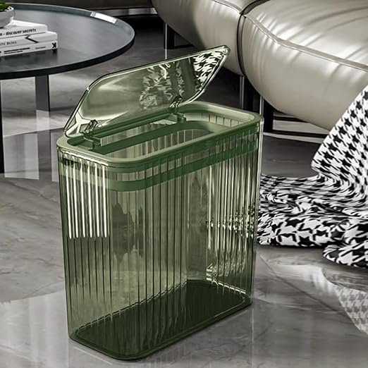 Transparent Trash Can, Bathroom Trash Cans - Image 3