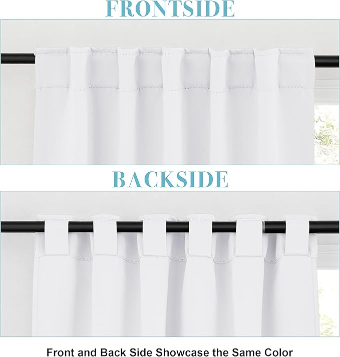 RYB HOME White Curtains Drapes - Image 3