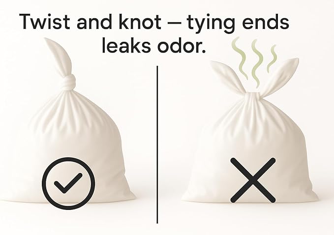 BOS, Odor-Sealing Dirty Diaper Trash Bags - Image 6