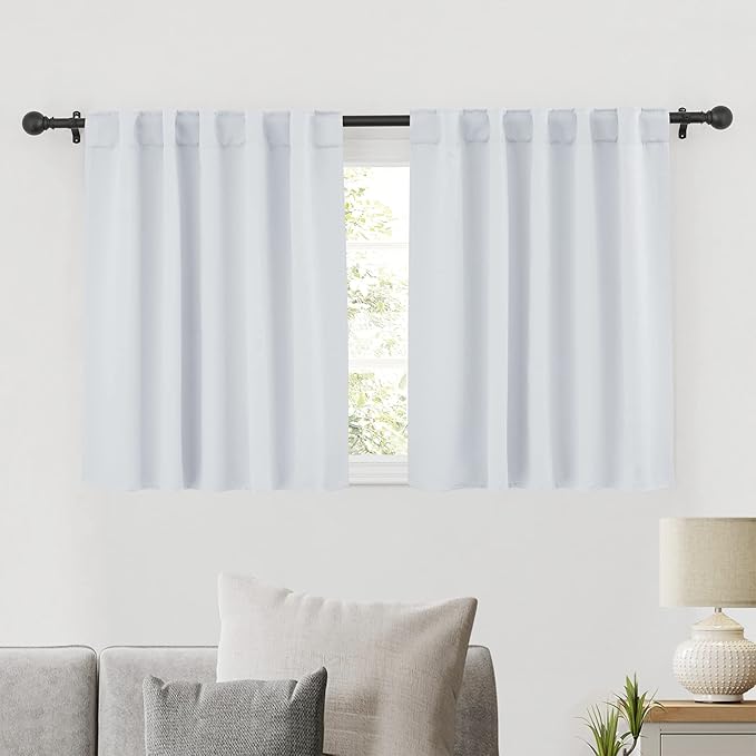 RYB HOME Small Window Curtains Blackout, Privacy Thermal Insulating Drapes by RYBHOME