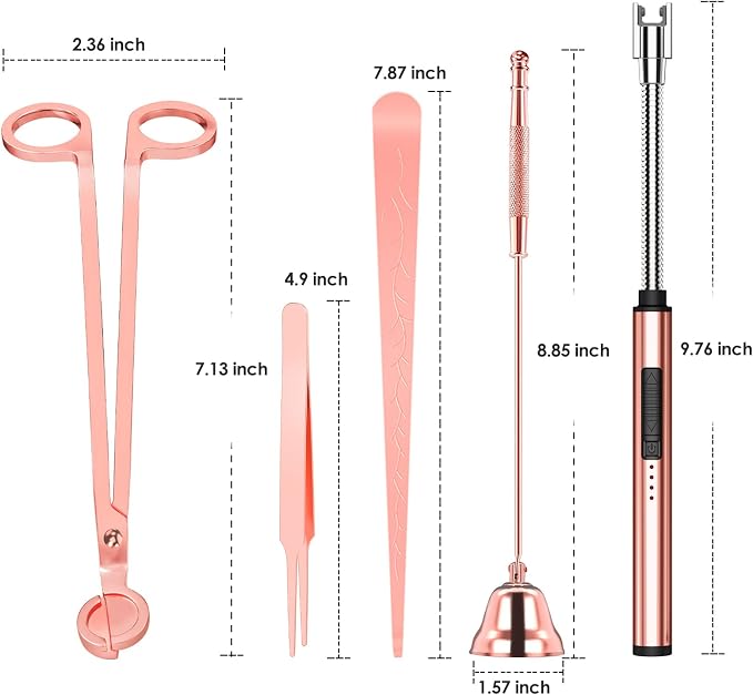 5 in 1 Candle Accessory Set, Candle Wick Trimmer Cutter Set, Candle Wick Dipper - Image 6
