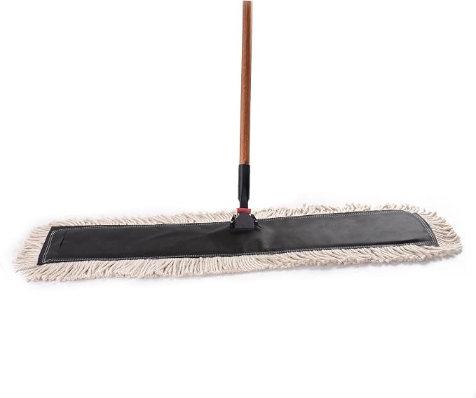 Matthew Cleaning 24'' High Strength Disposable Dust Mop Cotton Cut-end Yarn Mop - Image 6
