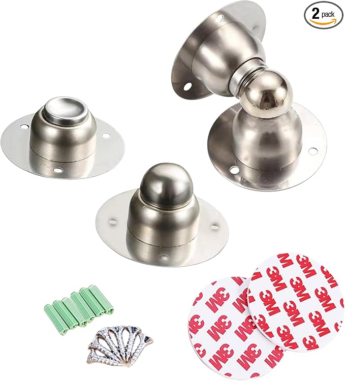 Door Stopper, 2 Packs Mini Magnetic Door Stop by Xntun
