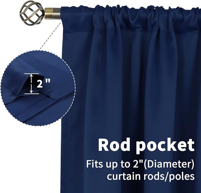 BGment Small Blackout Curtains 36 Inch Length - Image 6