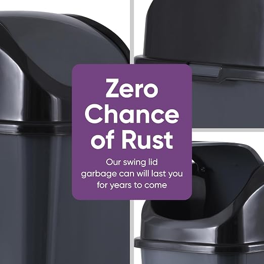 Superio Small 2.5 Gallon Plastic Trash Can - Image 3