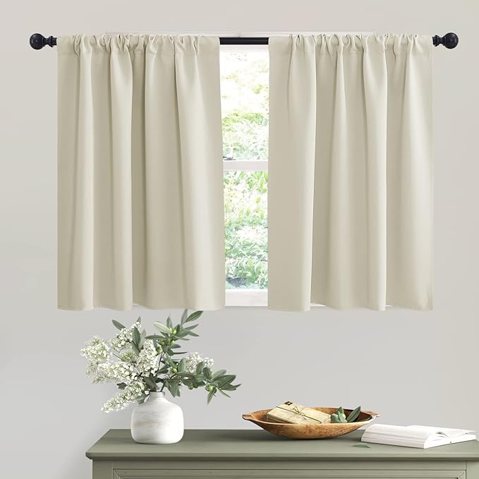 RYB HOME Small Window Curtains by RYBHOME