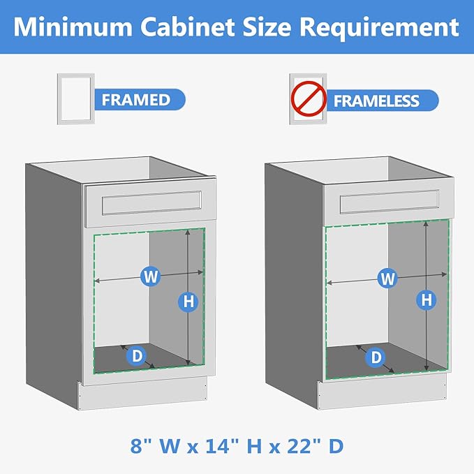 ROOMTEC 2 Tier Individual Pull Out Cabinet Organizer 7½"W x 21½"D, Slide Out - Image 4